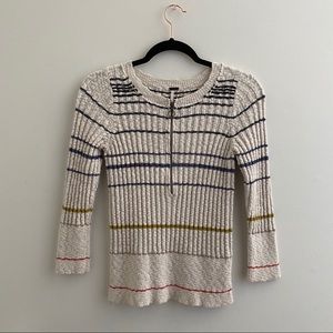 Free People Tops | Zip Sweater Long Sleeve | Sz M